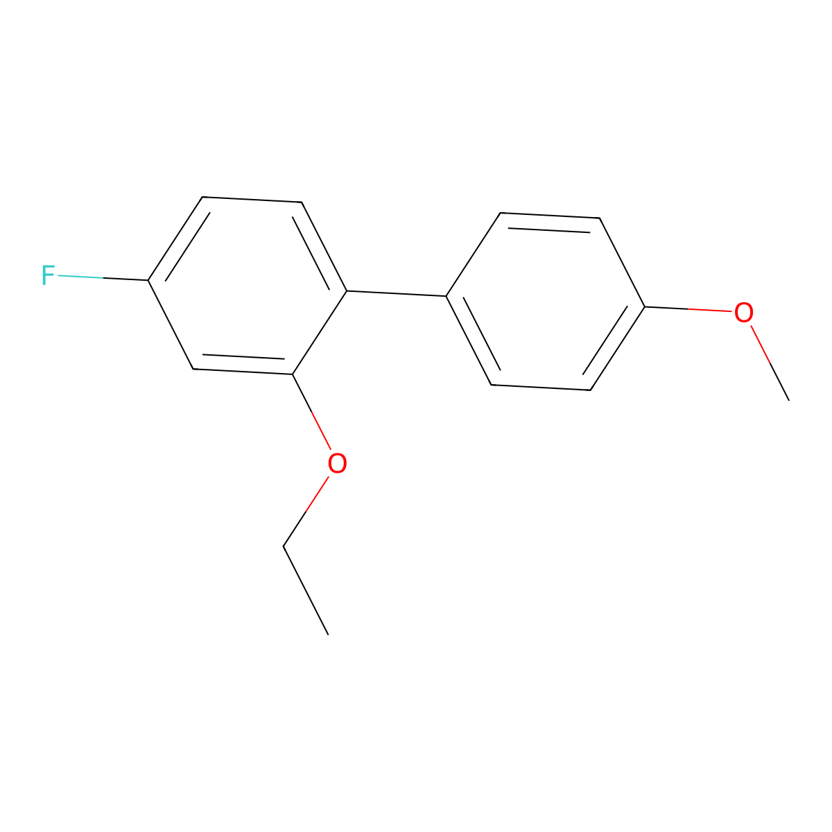 2-Ethoxy-4-fluoro-1-(4-methoxyphenyl)benzene molecular structure, CAS 2172184-67-5