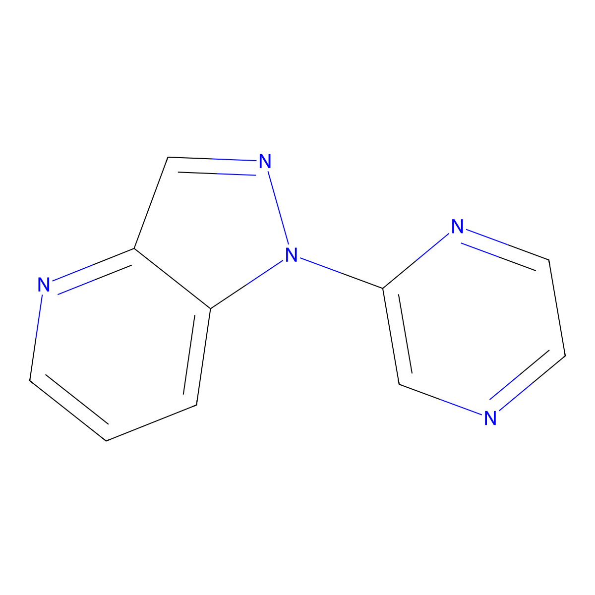 2-{1H-pyrazolo[4,3-b]pyridin-1-yl}pyrazine molecular structure, CAS 2172196-23-3