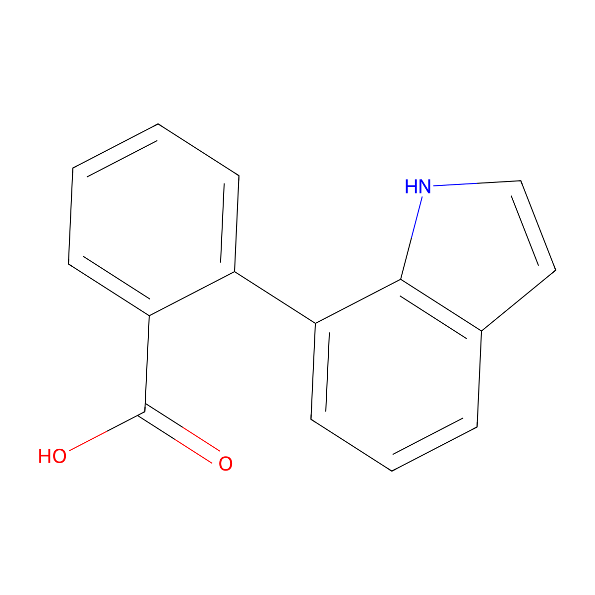 2-(1H-Indol-7-yl)benzoic acid molecular structure, CAS 2172206-37-8