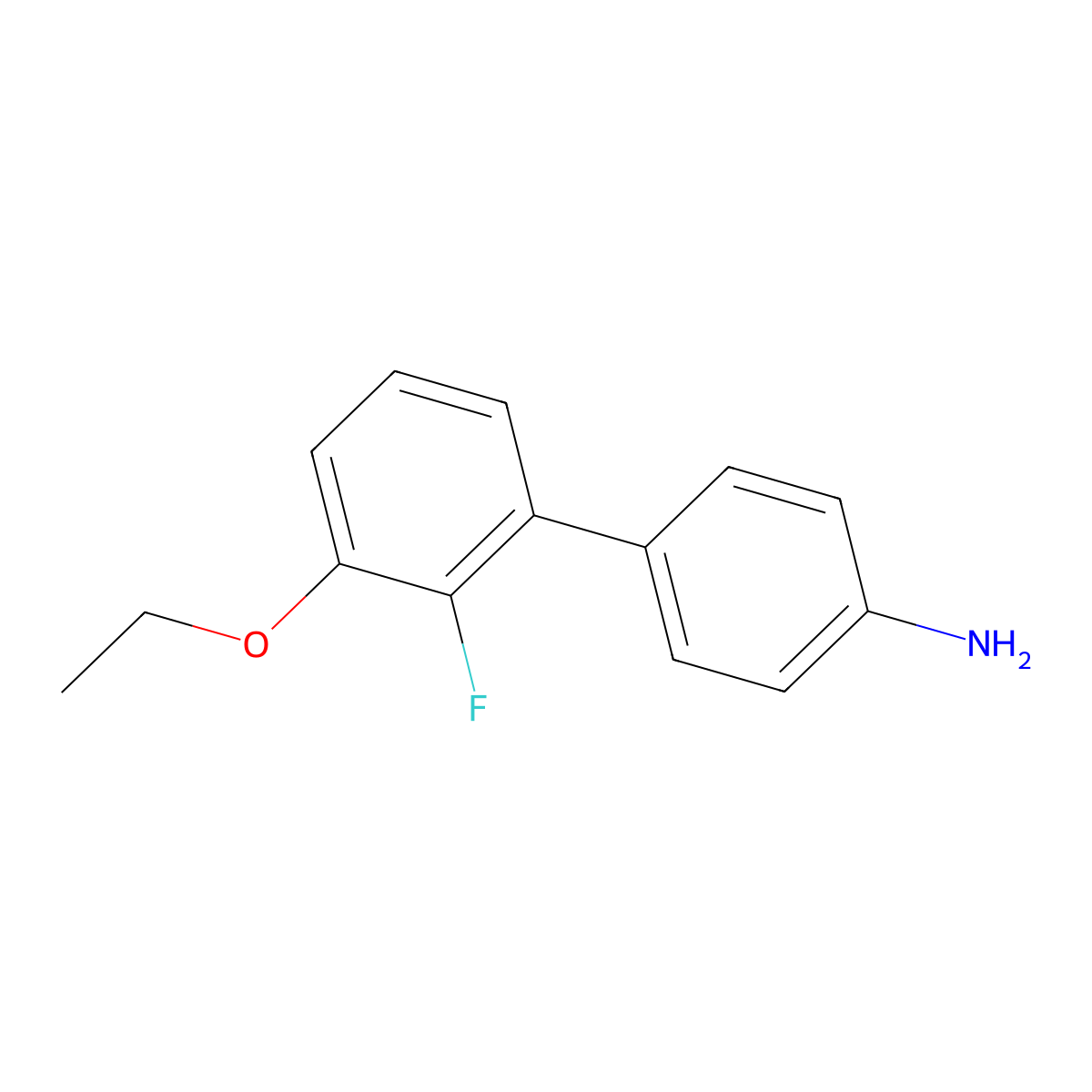 4-(3-Ethoxy-2-fluorophenyl)aniline molecular structure, CAS 2172218-69-6