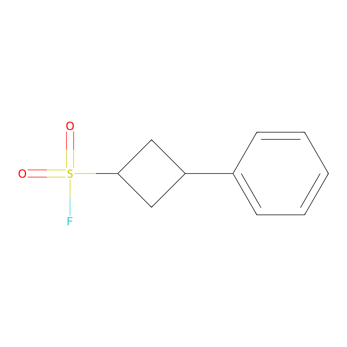 3-Phenylcyclobutane-1-sulfonyl fluoride molecular structure, CAS 2172222-70-5