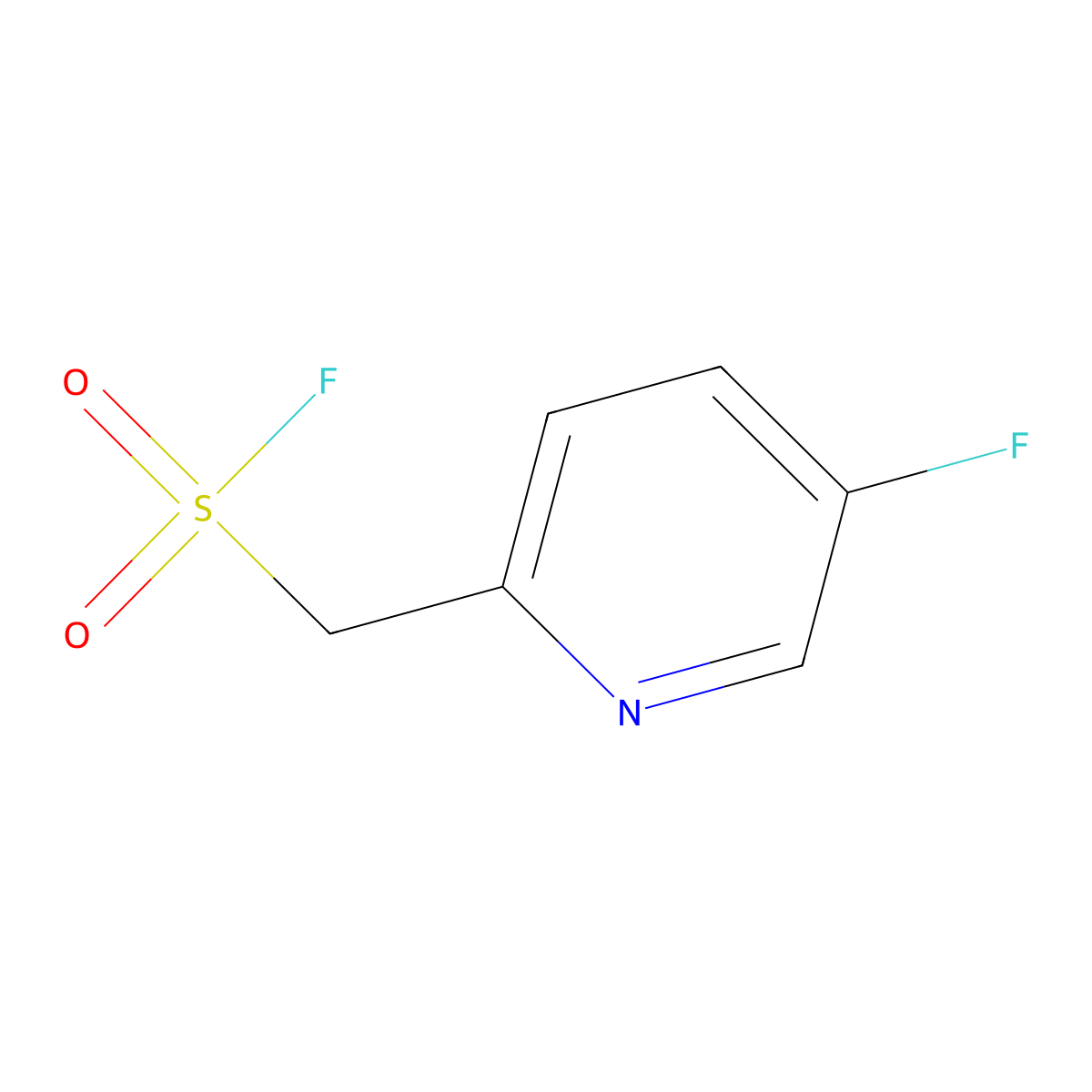 (5-Fluoropyridin-2-yl)methanesulfonyl fluoride molecular structure, CAS 2172230-19-0
