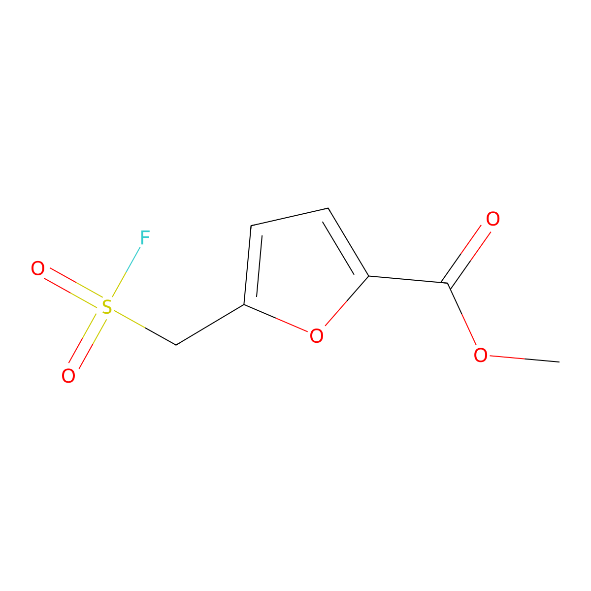 Methyl 5-[(fluorosulfonyl)methyl]furan-2-carboxylate molecular structure, CAS 2172230-96-3