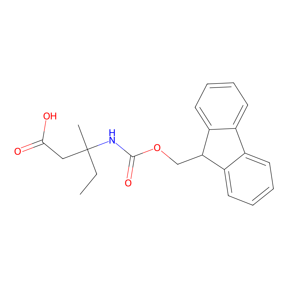 3-({[(9H-fluoren-9-yl)methoxy]carbonyl}amino)-3-methylpentanoic acid molecular structure, CAS 2172250-61-0