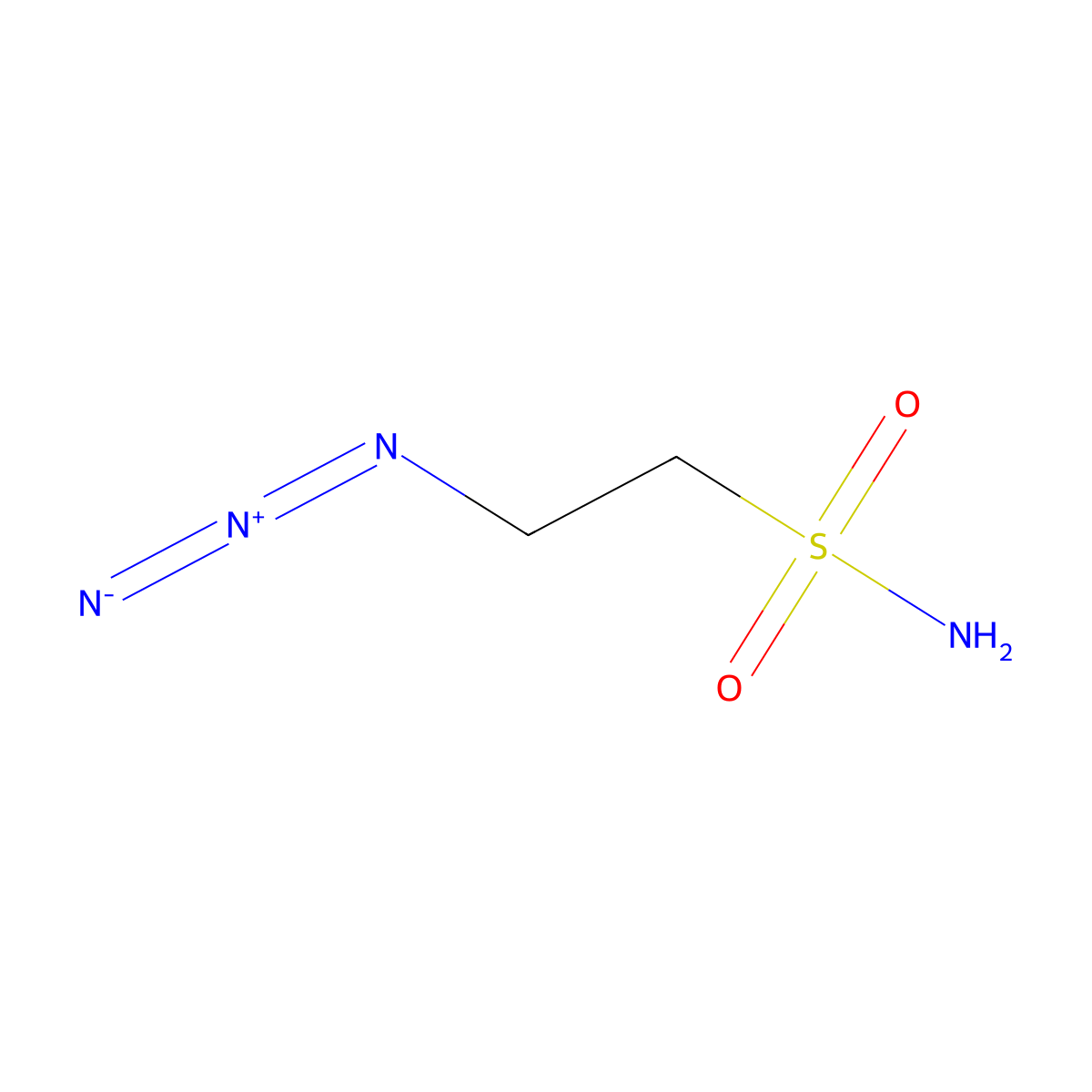 2-Azidoethane-1-sulfonamide molecular structure, CAS 2172252-84-3