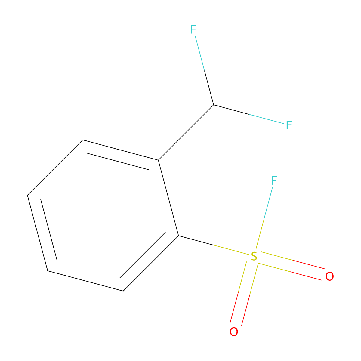 2-(Difluoromethyl)benzene-1-sulfonyl fluoride molecular structure, CAS 2172253-66-4