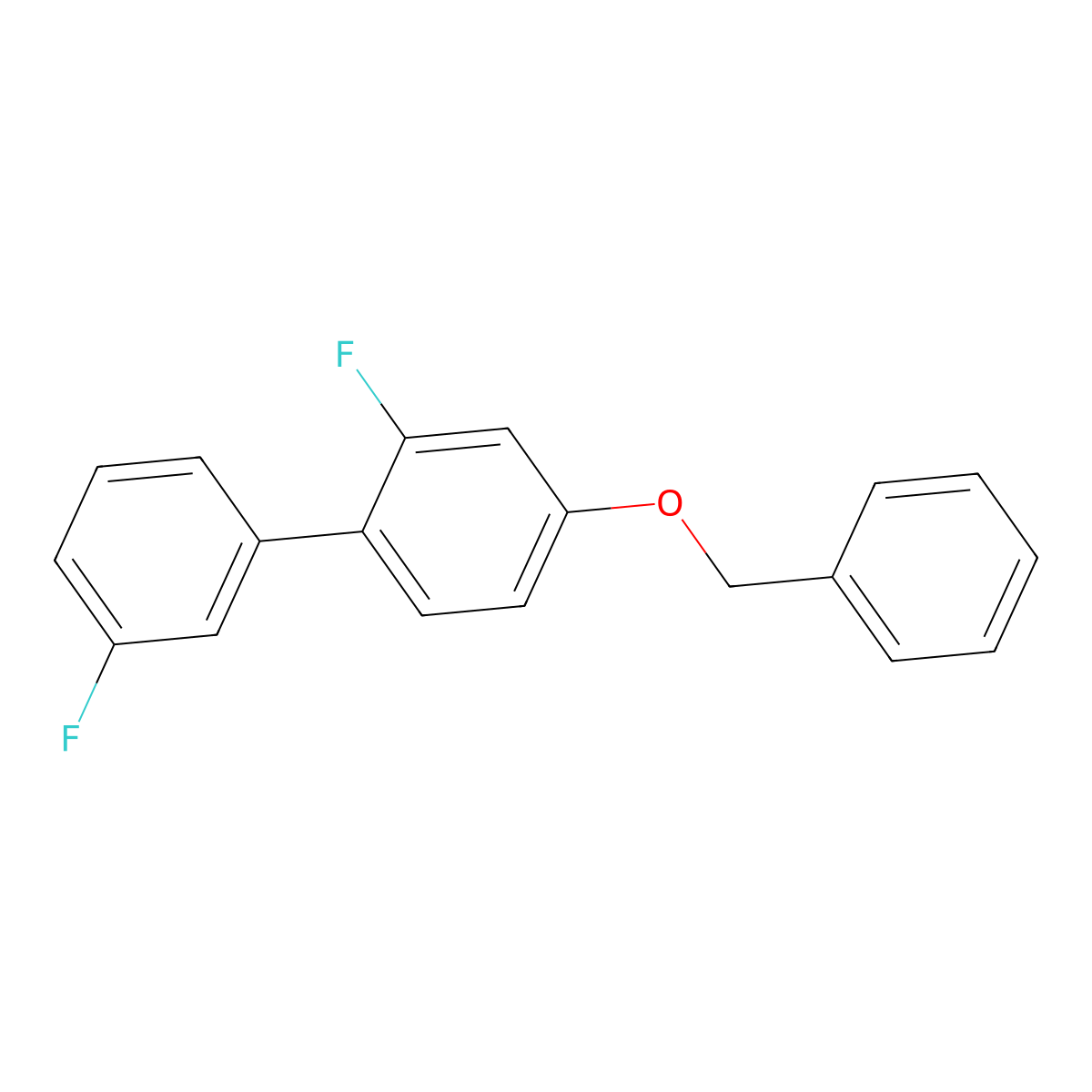 4-(Benzyloxy)-2-fluoro-1-(3-fluorophenyl)benzene molecular structure, CAS 2172259-55-9