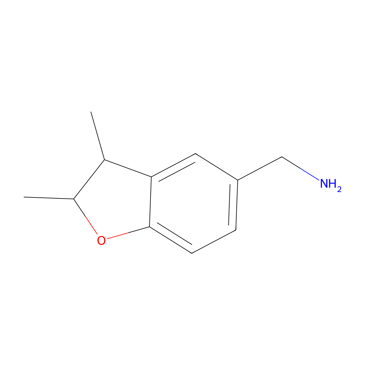 1-(2,3-Dimethyl-2,3-dihydro-1-benzofuran-5-yl)methanamine molecular structure, CAS 2172260-43-2
