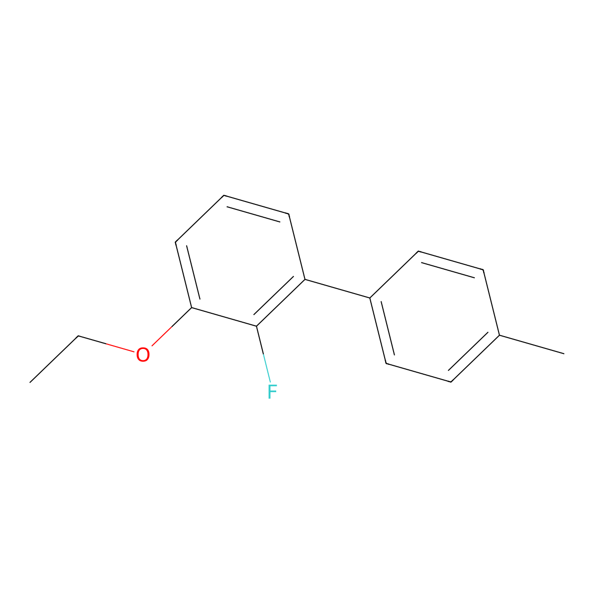 1-Ethoxy-2-fluoro-3-(4-methylphenyl)benzene molecular structure, CAS 2172294-93-6