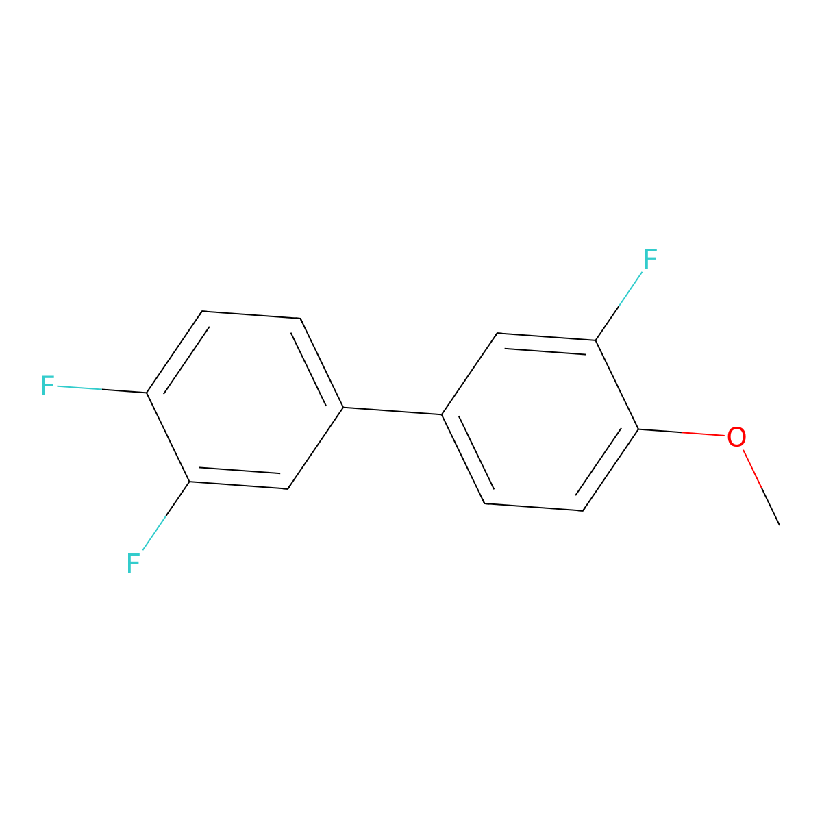 4-(3,4-Difluorophenyl)-2-fluoro-1-methoxybenzene molecular structure, CAS 2172309-54-3