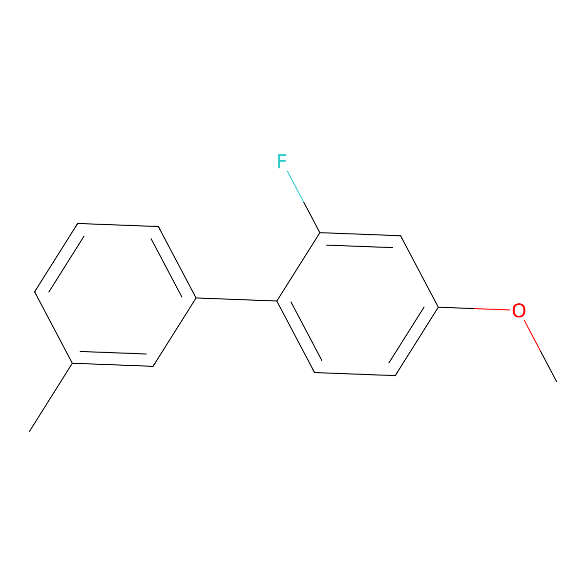 2-Fluoro-4-methoxy-1-(3-methylphenyl)benzene molecular structure, CAS 2172317-90-5