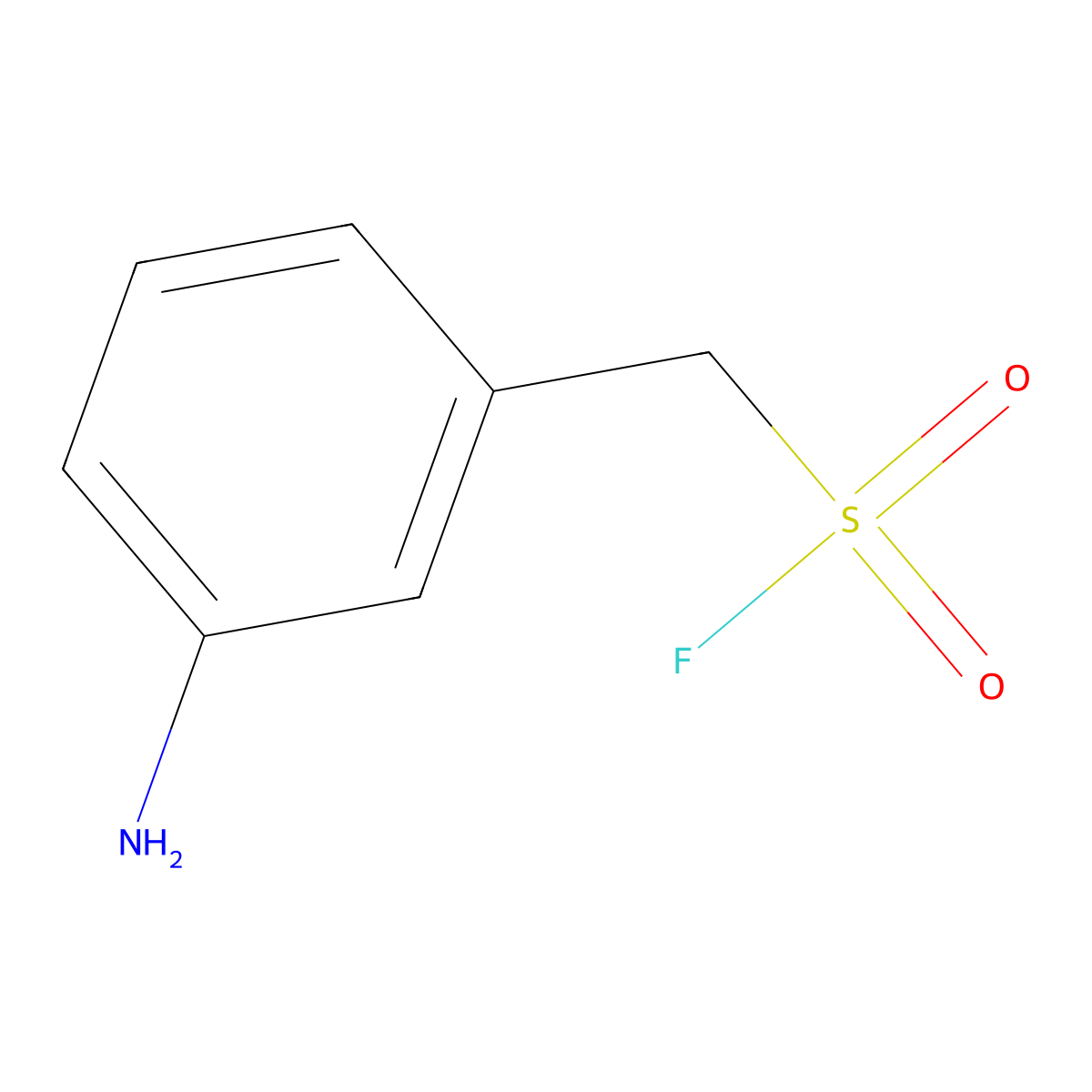 (3-Aminophenyl)methanesulfonyl fluoride molecular structure, CAS 2172323-72-5