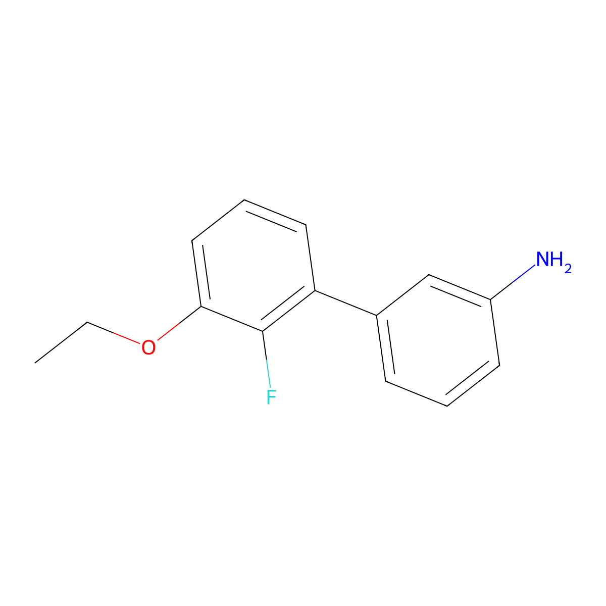 3-(3-Ethoxy-2-fluorophenyl)aniline molecular structure, CAS 2172327-63-6