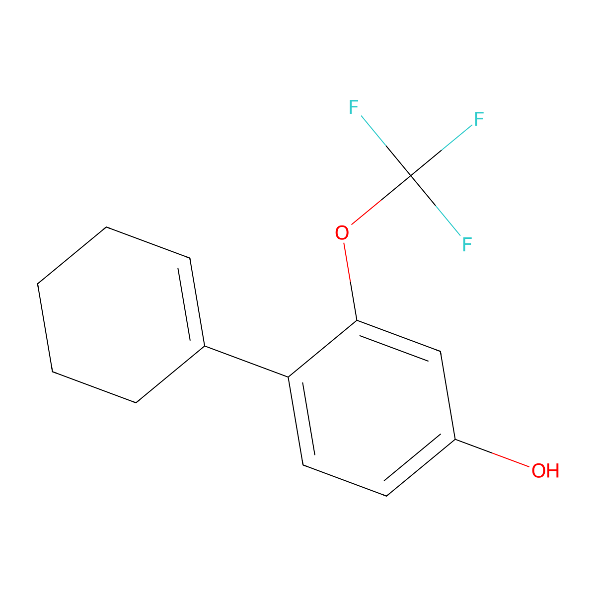 4-(Cyclohex-1-en-1-yl)-3-(trifluoromethoxy)phenol molecular structure, CAS 2172328-21-9