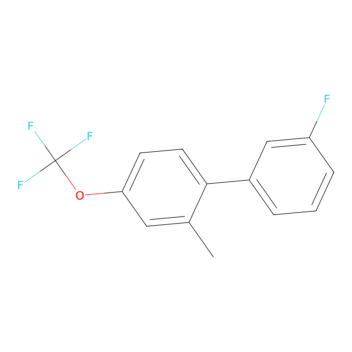 1-(3-Fluorophenyl)-2-methyl-4-(trifluoromethoxy)benzene molecular structure, CAS 2172371-13-8