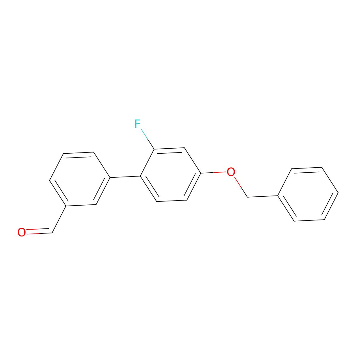 3-[4-(Benzyloxy)-2-fluorophenyl]benzaldehyde molecular structure, CAS 2172371-84-3