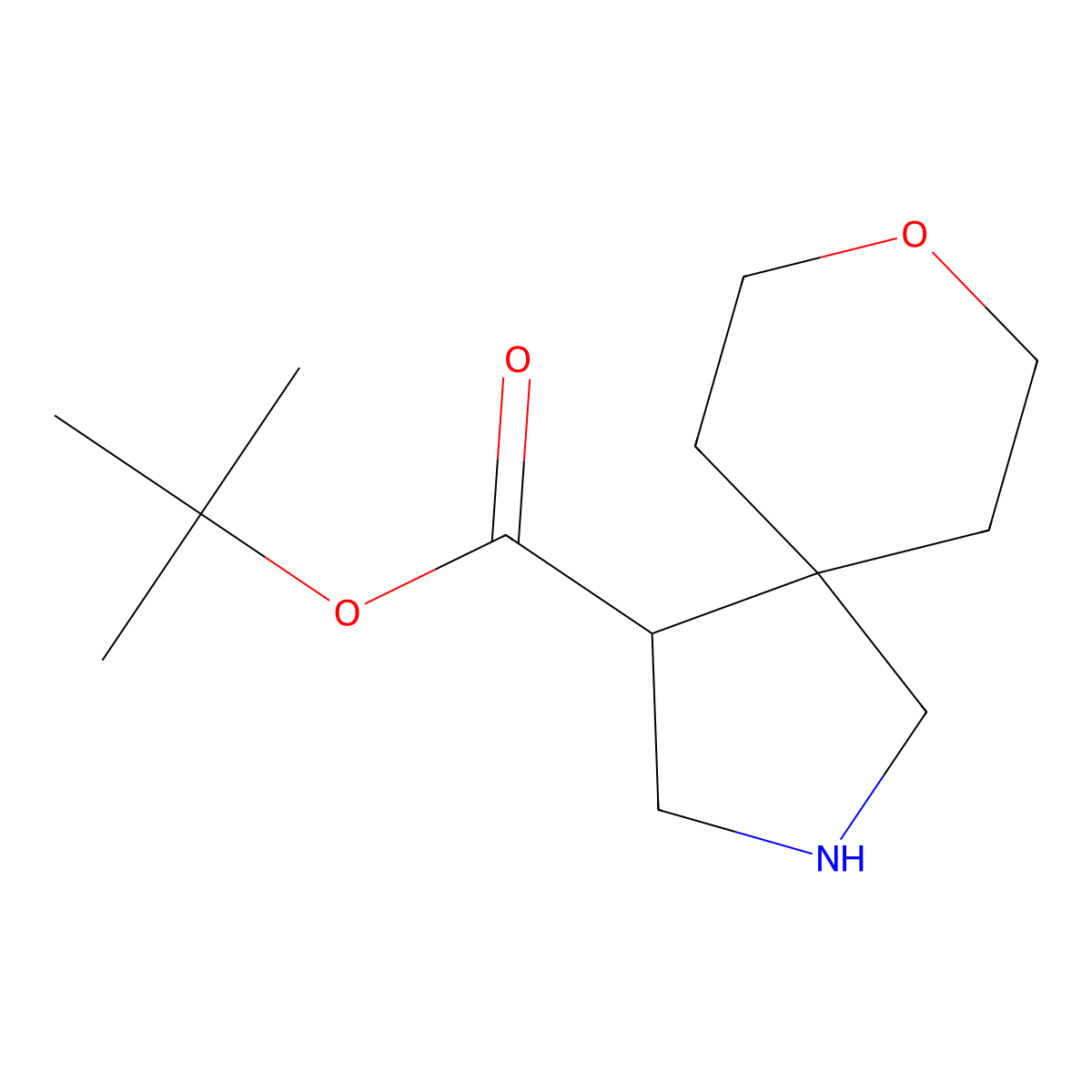 Tert-butyl 8-oxa-2-azaspiro[4.5]decane-4-carboxylate molecular structure, CAS 2172375-53-8