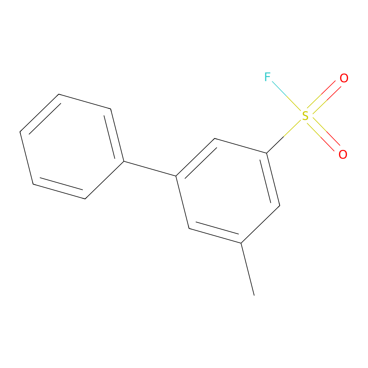3-Methyl-5-phenylbenzene-1-sulfonyl fluoride molecular structure, CAS 2172375-97-0