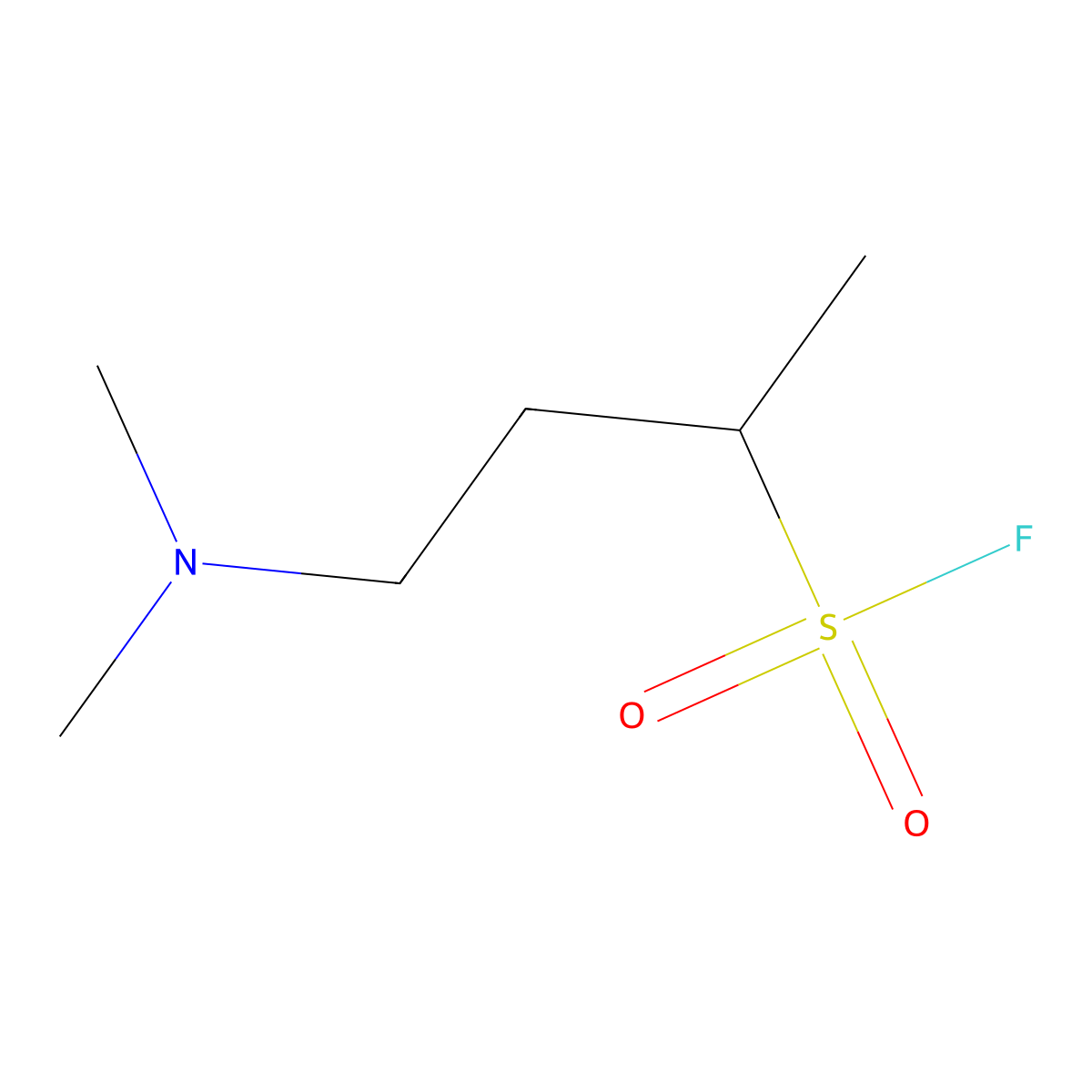 4-(Dimethylamino)butane-2-sulfonyl fluoride molecular structure, CAS 2172396-37-9