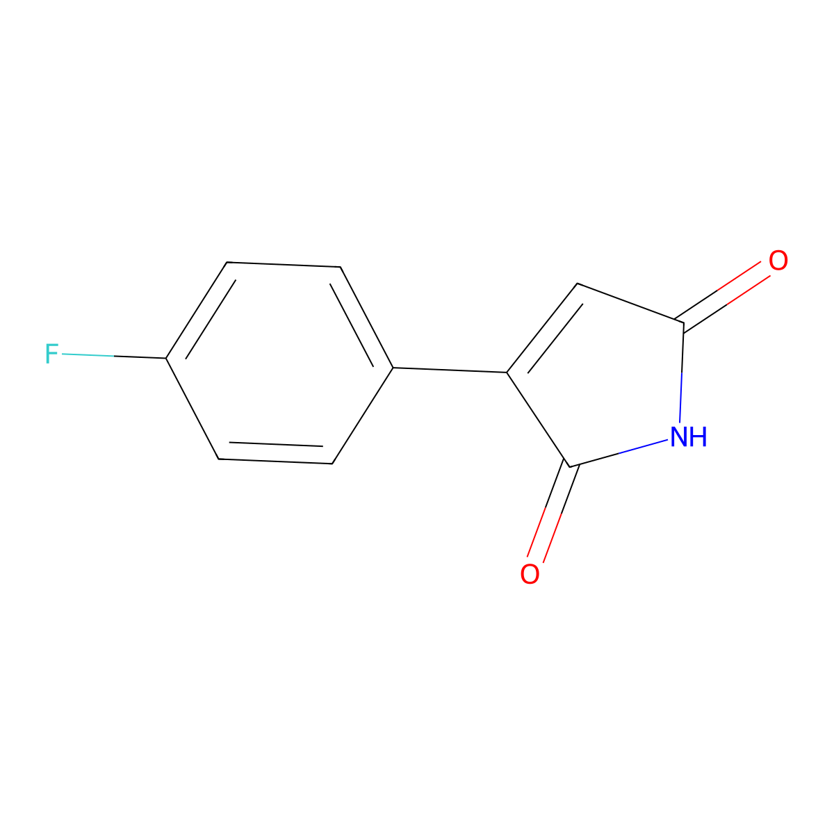 3-(4-Fluorophenyl)-1H-pyrrole-2,5-dione molecular structure, CAS 21724-98-1