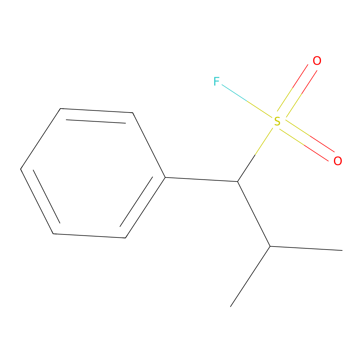 2-Methyl-1-phenylpropane-1-sulfonyl fluoride molecular structure, CAS 2172429-60-4