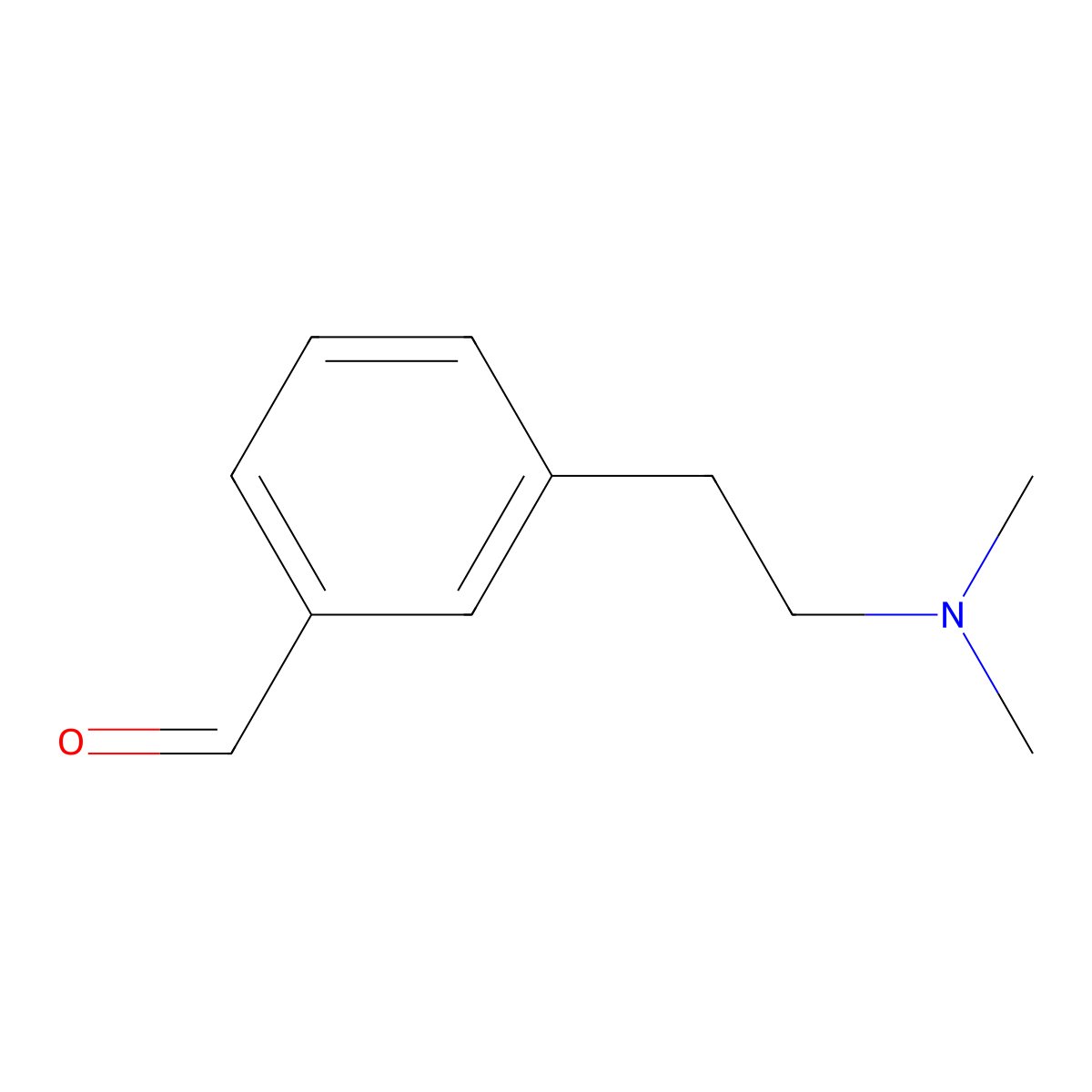3-[2-(Dimethylamino)ethyl]benzaldehyde molecular structure, CAS 2172436-84-7