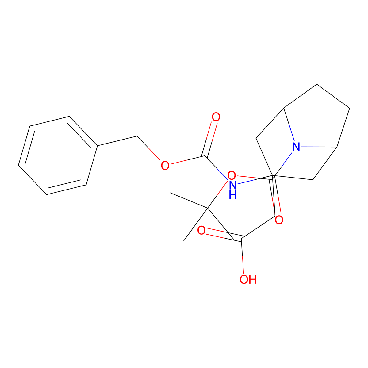 2-(3-{[(Benzyloxy)carbonyl]amino}-8-[(tert-butoxy)carbonyl]-8-azabicyclo[3.2.1]octan-3-yl)acetic acid molecular structure, CAS 2172439-10-8