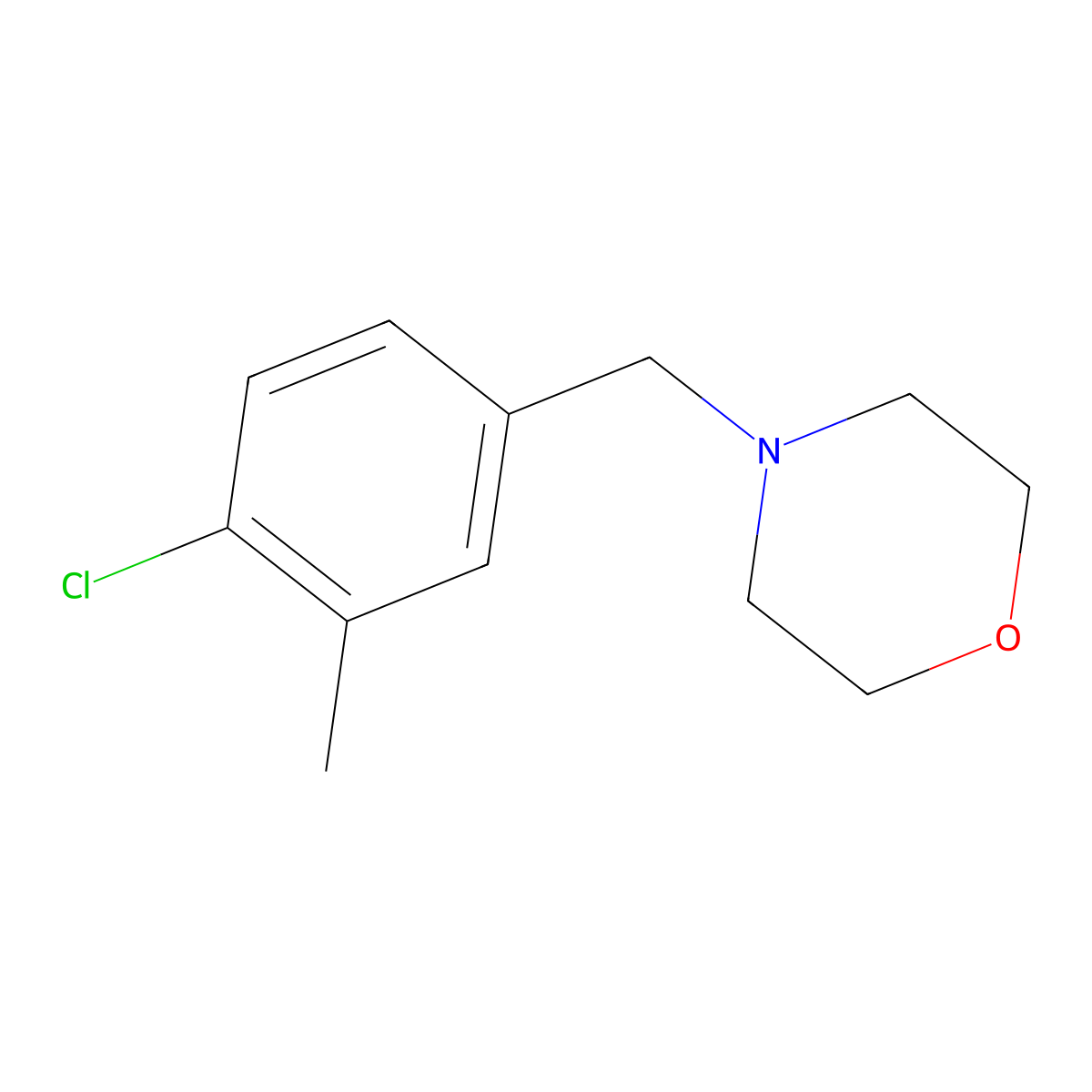 4-[(4-Chloro-3-methylphenyl)methyl]morpholine molecular structure, CAS 2172439-12-0