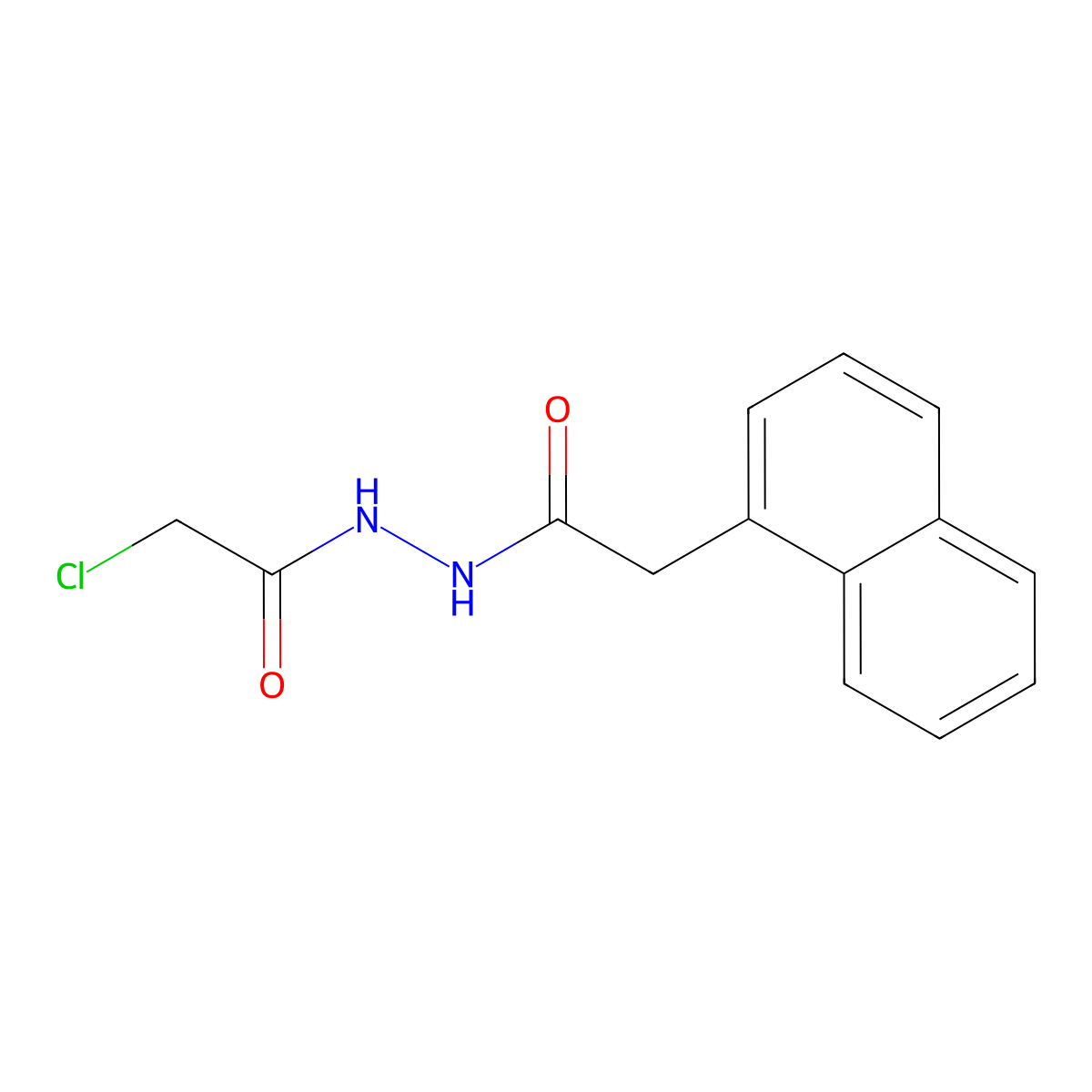 N'-(2-chloroacetyl)-2-(naphthalen-1-yl)acetohydrazide molecular structure, CAS 2172442-17-8