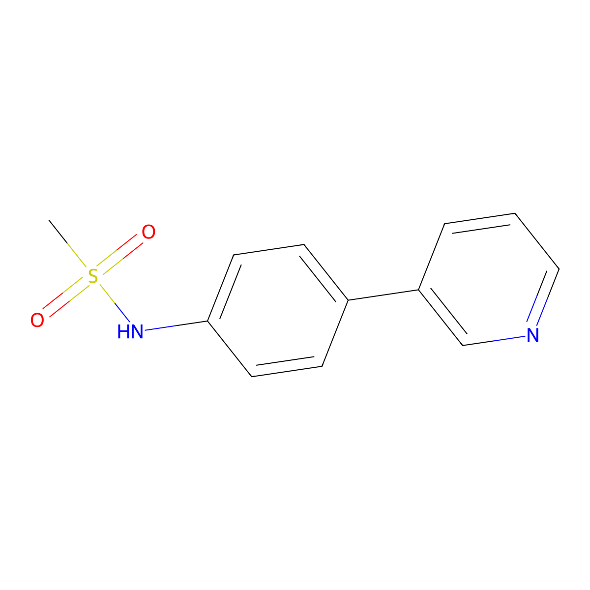 N-[4-(pyridin-3-yl)phenyl]methanesulfonamide molecular structure, CAS 2172443-34-2