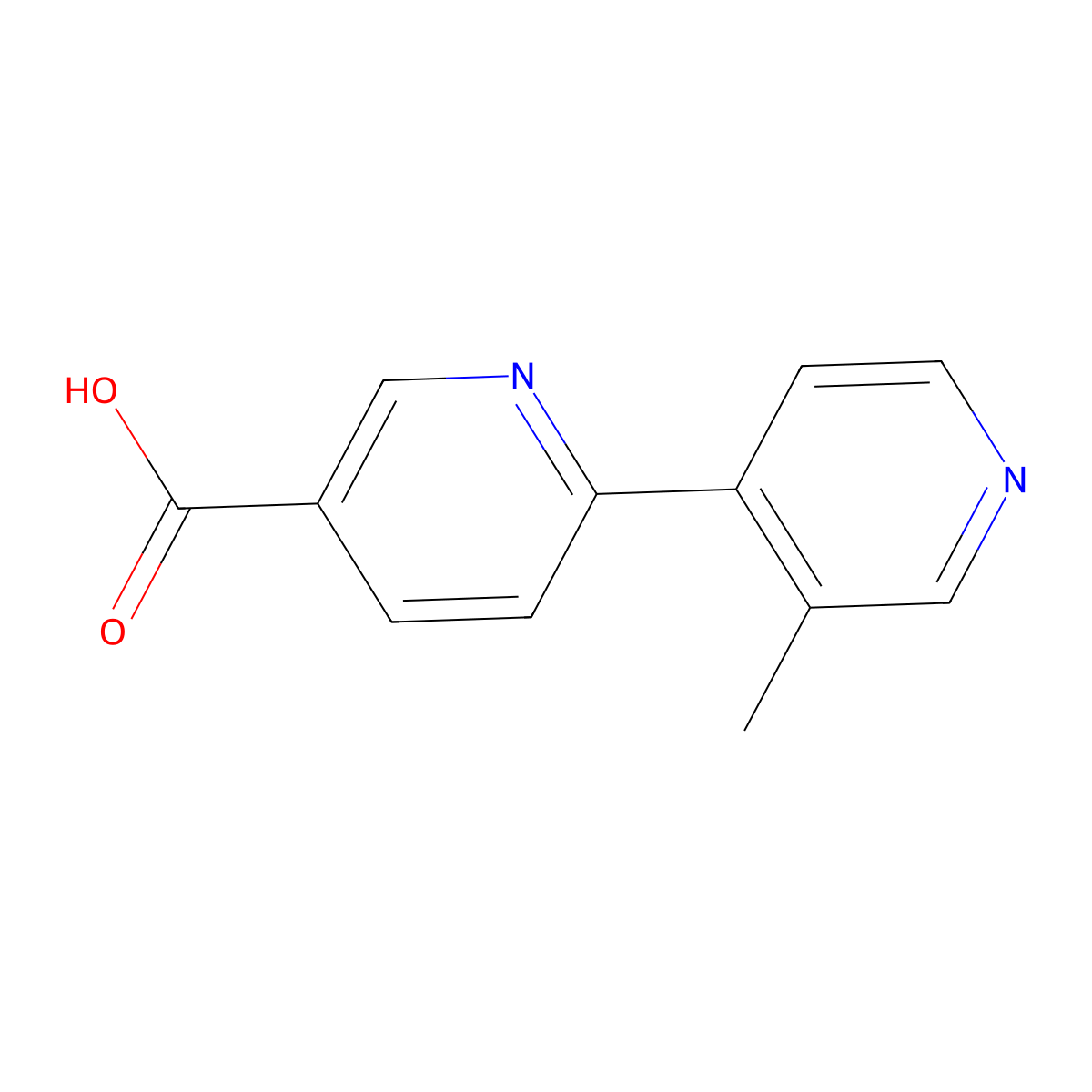 6-(3-Methylpyridin-4-yl)pyridine-3-carboxylic acid molecular structure, CAS 2172446-05-6