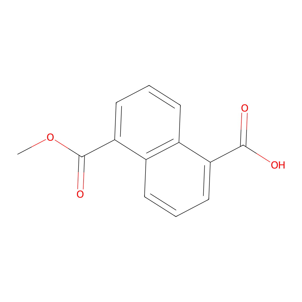 5-(Methoxycarbonyl)naphthalene-1-carboxylic acid molecular structure, CAS 2172454-48-5