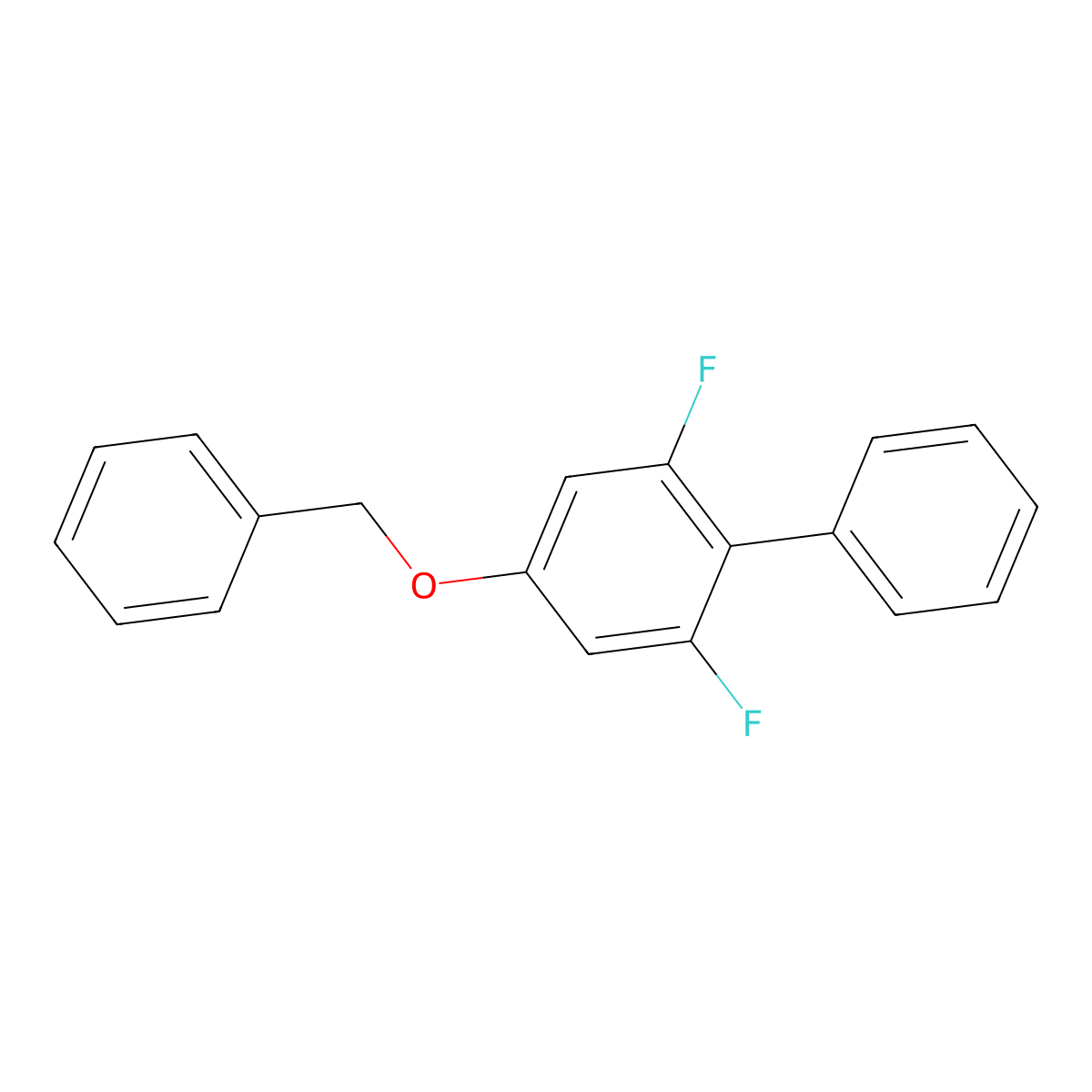 5-(Benzyloxy)-1,3-difluoro-2-phenylbenzene molecular structure, CAS 2172454-53-2