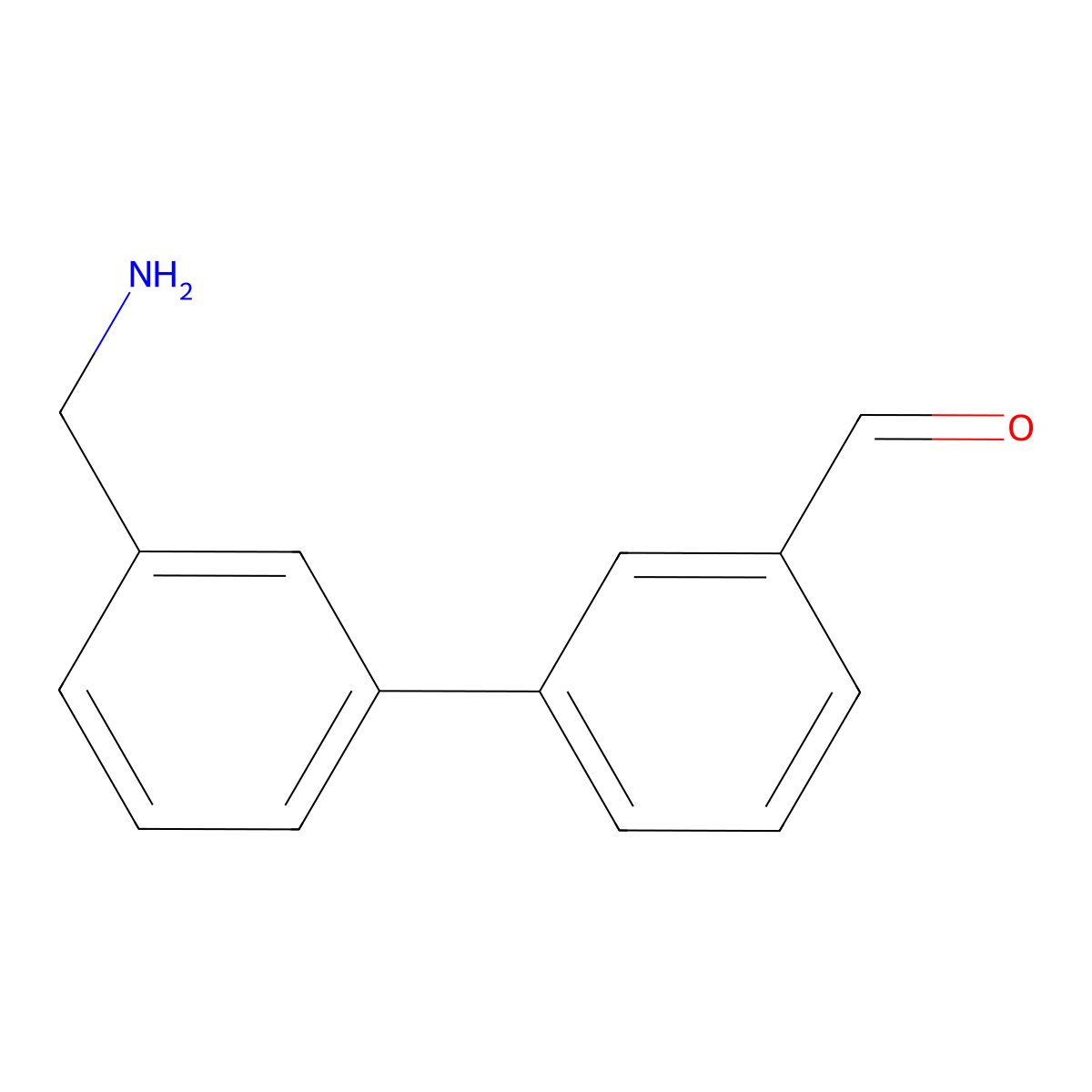 3-[3-(Aminomethyl)phenyl]benzaldehyde molecular structure, CAS 2172463-34-0