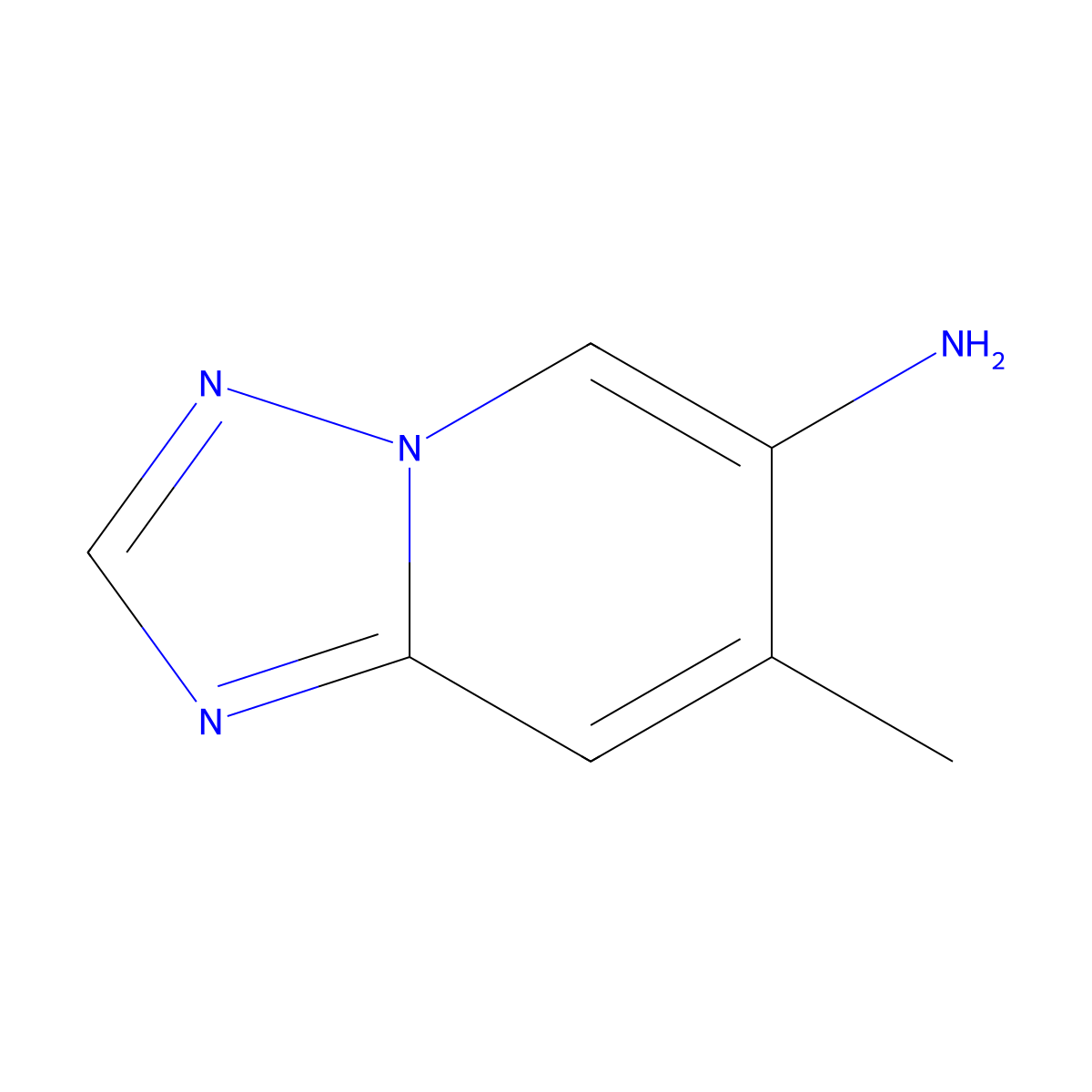 7-Methyl-[1,2,4]triazolo[1,5-a]pyridin-6-amine molecular structure, CAS 2172466-50-9