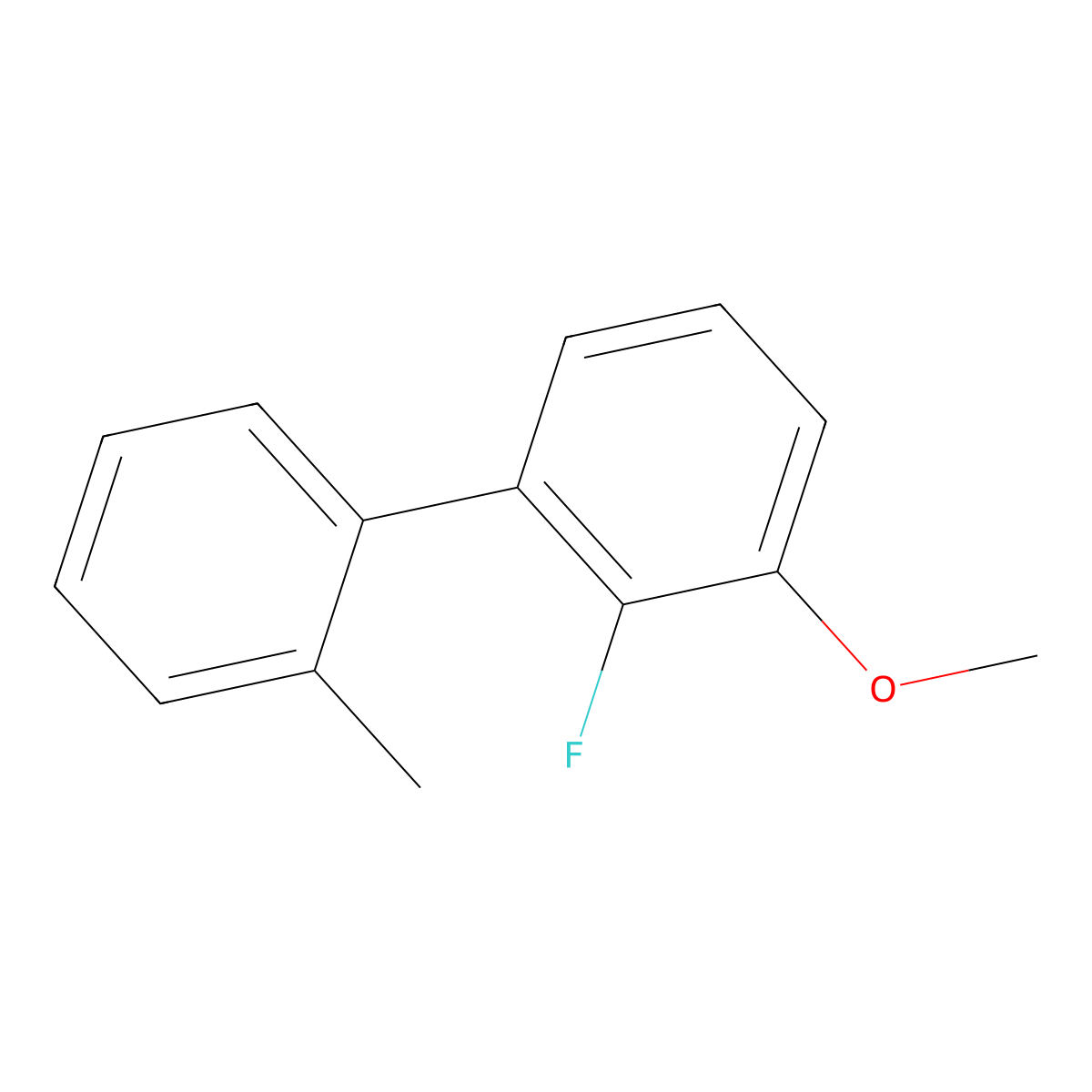 2-Fluoro-1-methoxy-3-(2-methylphenyl)benzene molecular structure, CAS 2172466-89-4