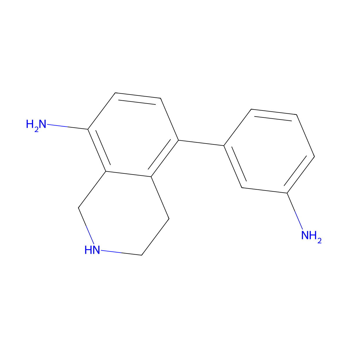 5-(3-Aminophenyl)-1,2,3,4-tetrahydroisoquinolin-8-amine molecular structure, CAS 2172471-39-3