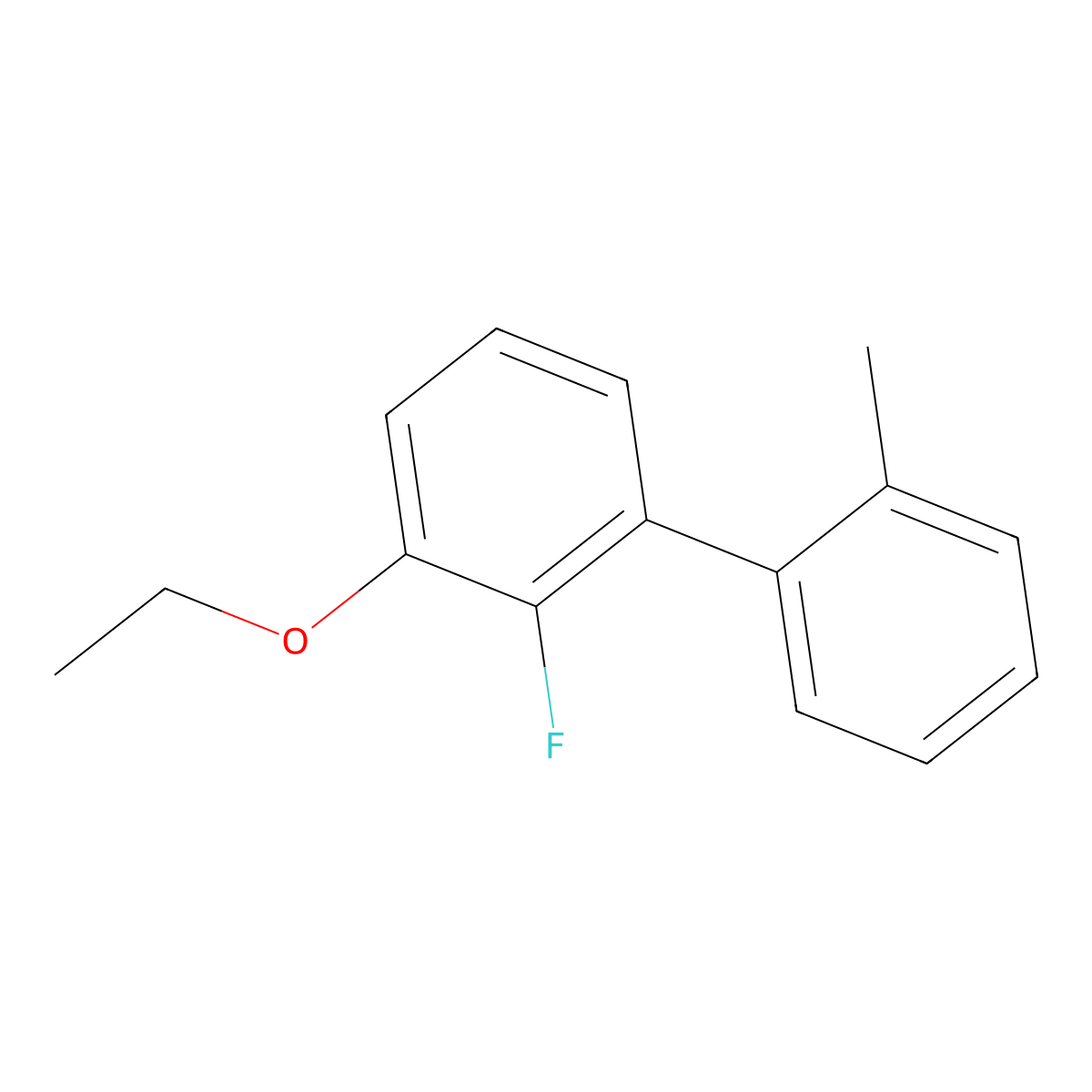 1-Ethoxy-2-fluoro-3-(2-methylphenyl)benzene molecular structure, CAS 2172471-54-2