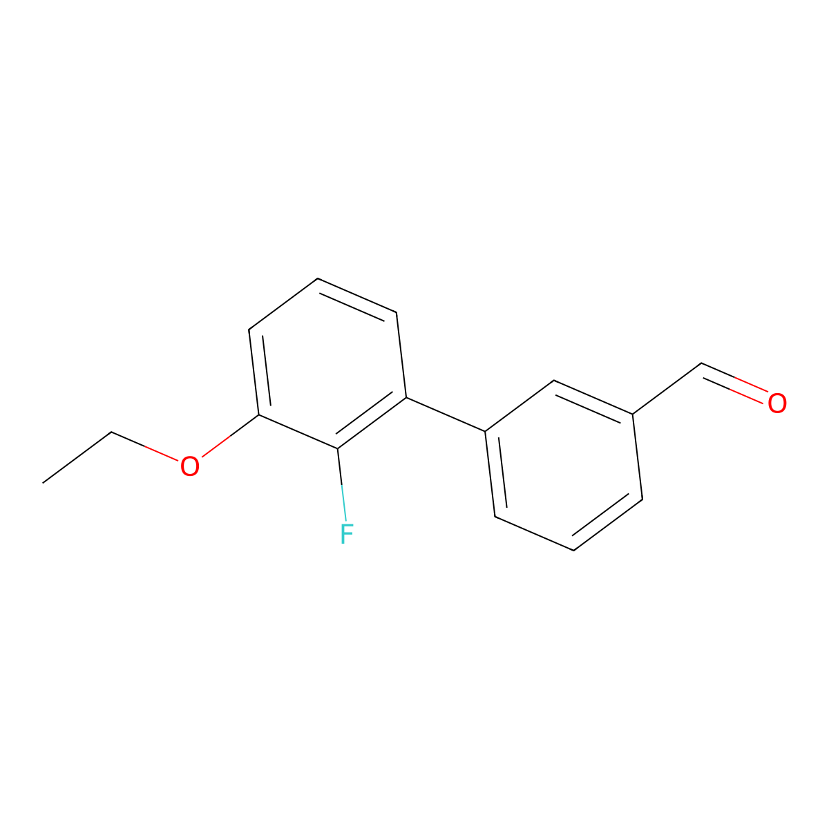 3-(3-Ethoxy-2-fluorophenyl)benzaldehyde molecular structure, CAS 2172471-65-5