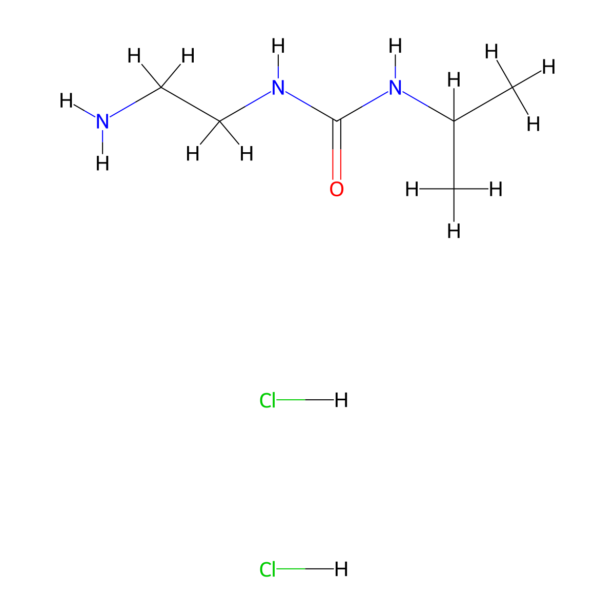 1-(2-Aminoethyl)-3-isopropylurea dihydrochloride molecular structure, CAS 2172475-78-2
