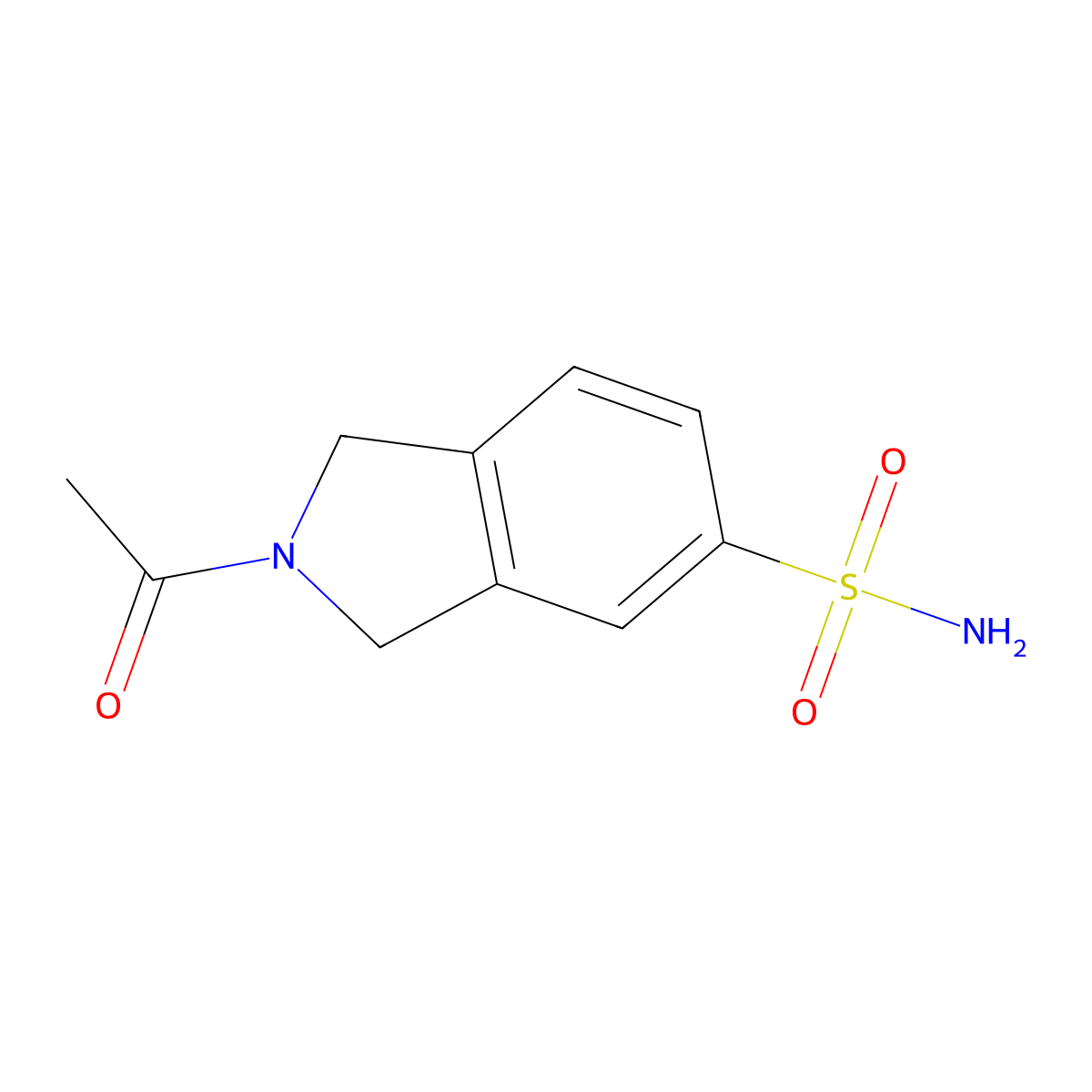 2-acetyl-2,3-dihydro-1H-isoindole-5-sulfonamide molecular structure, CAS 2172476-58-1