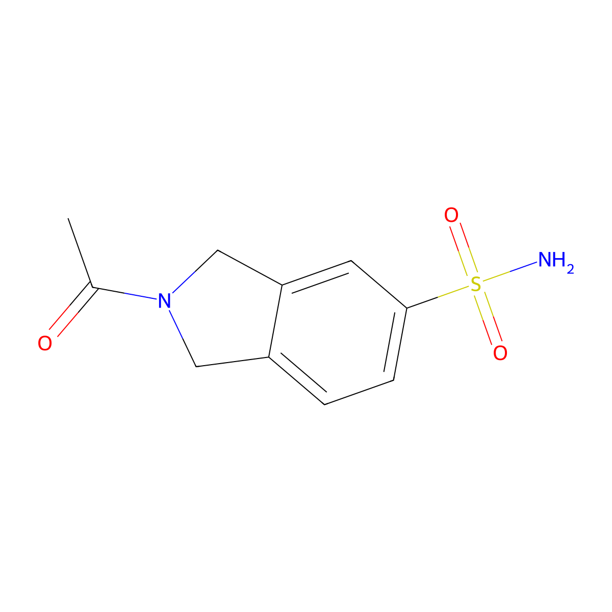 2-acetyl-2,3-dihydro-1H-isoindole-5-sulfonamide molecular structure, CAS 2172476-58-1