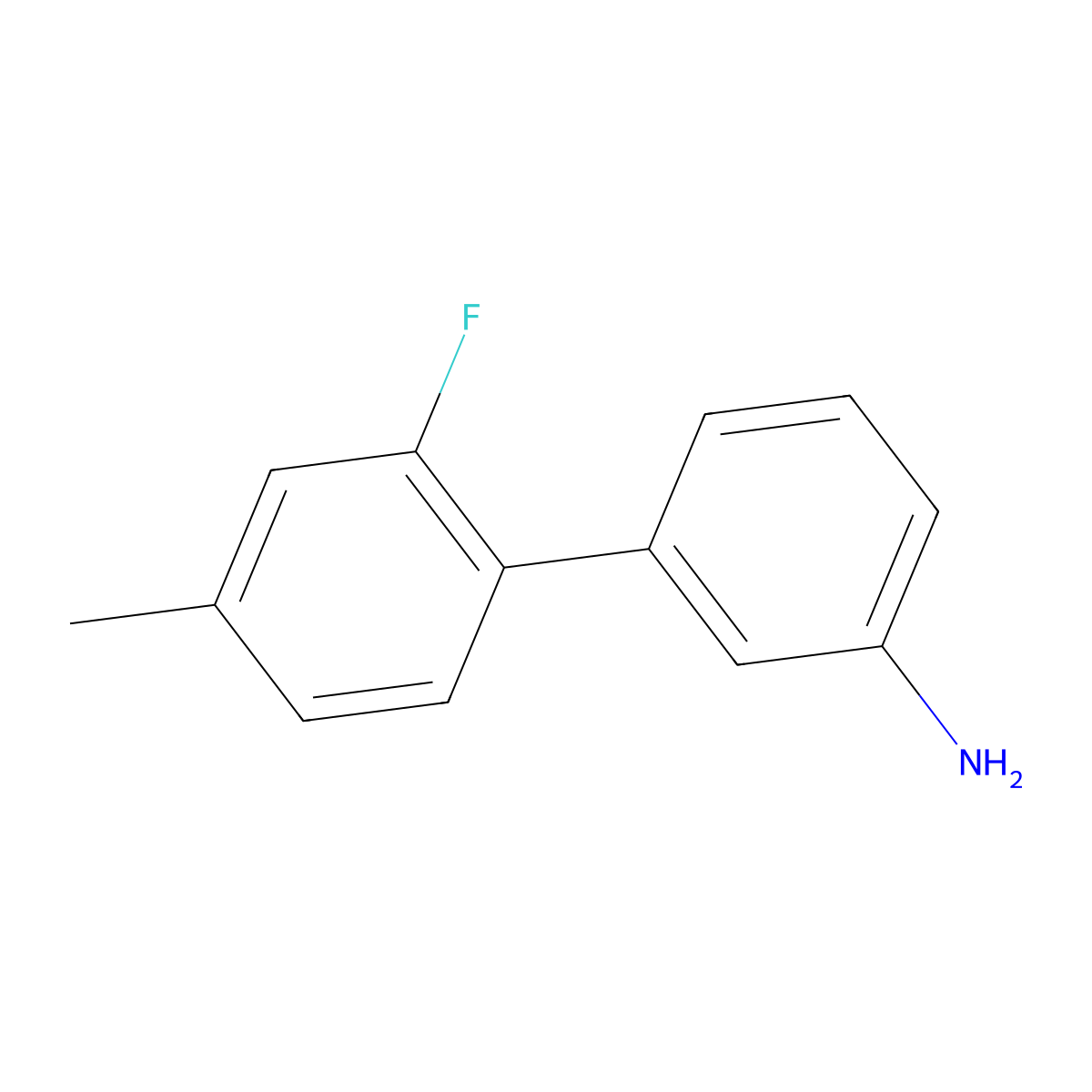 3-(2-Fluoro-4-methylphenyl)aniline molecular structure, CAS 2172484-94-3