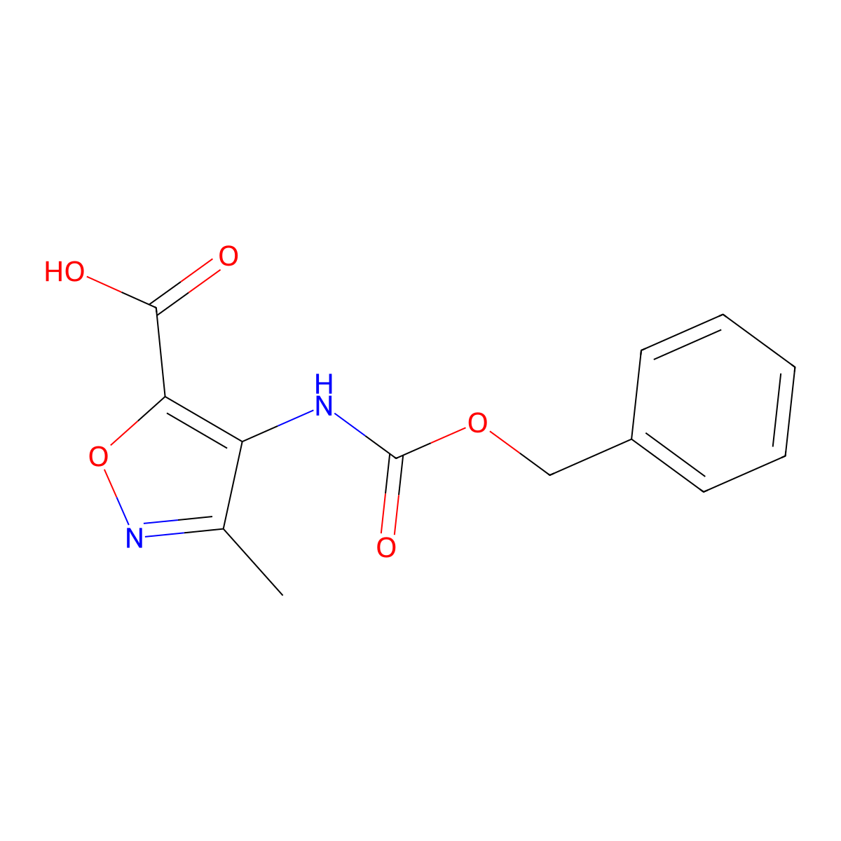 4-{[(Benzyloxy)carbonyl]amino}-3-methyl-1,2-oxazole-5-carboxylic acid molecular structure, CAS 2172502-85-9