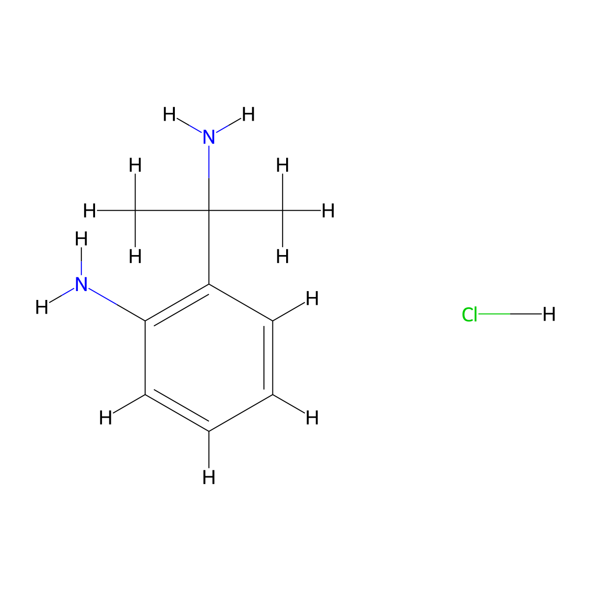 2-(2-Aminopropan-2-yl)aniline hydrochloride molecular structure, CAS 2172503-58-9