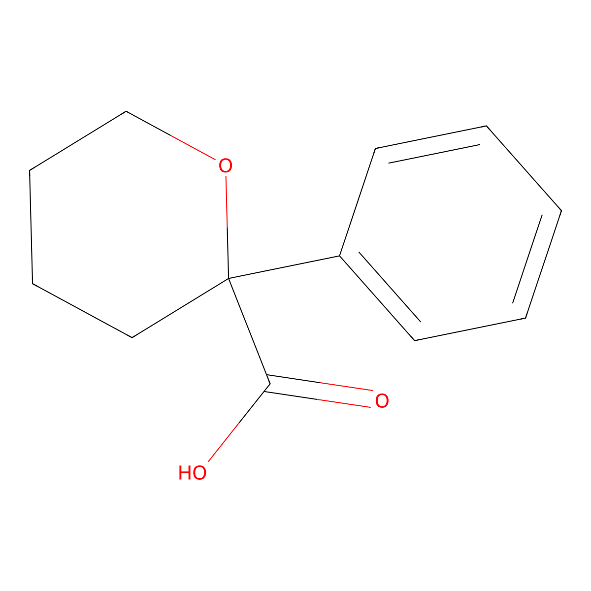 2-Phenyloxane-2-carboxylic acid molecular structure, CAS 2172503-71-6