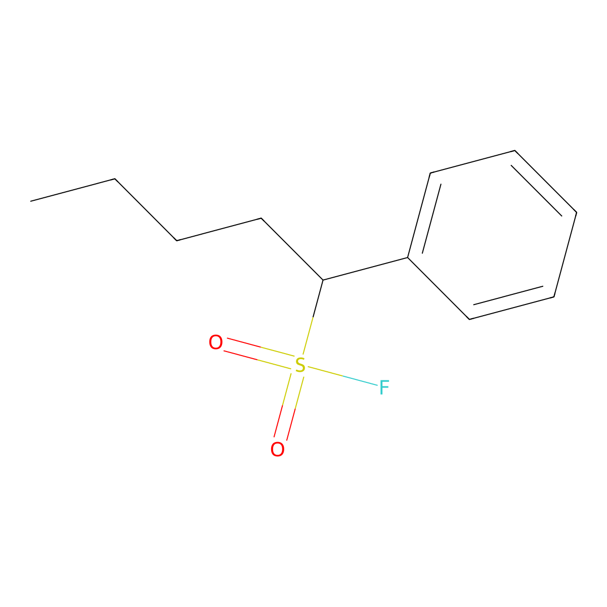 1-Phenylpentane-1-sulfonylfluoride molecular structure, CAS 2172503-79-4