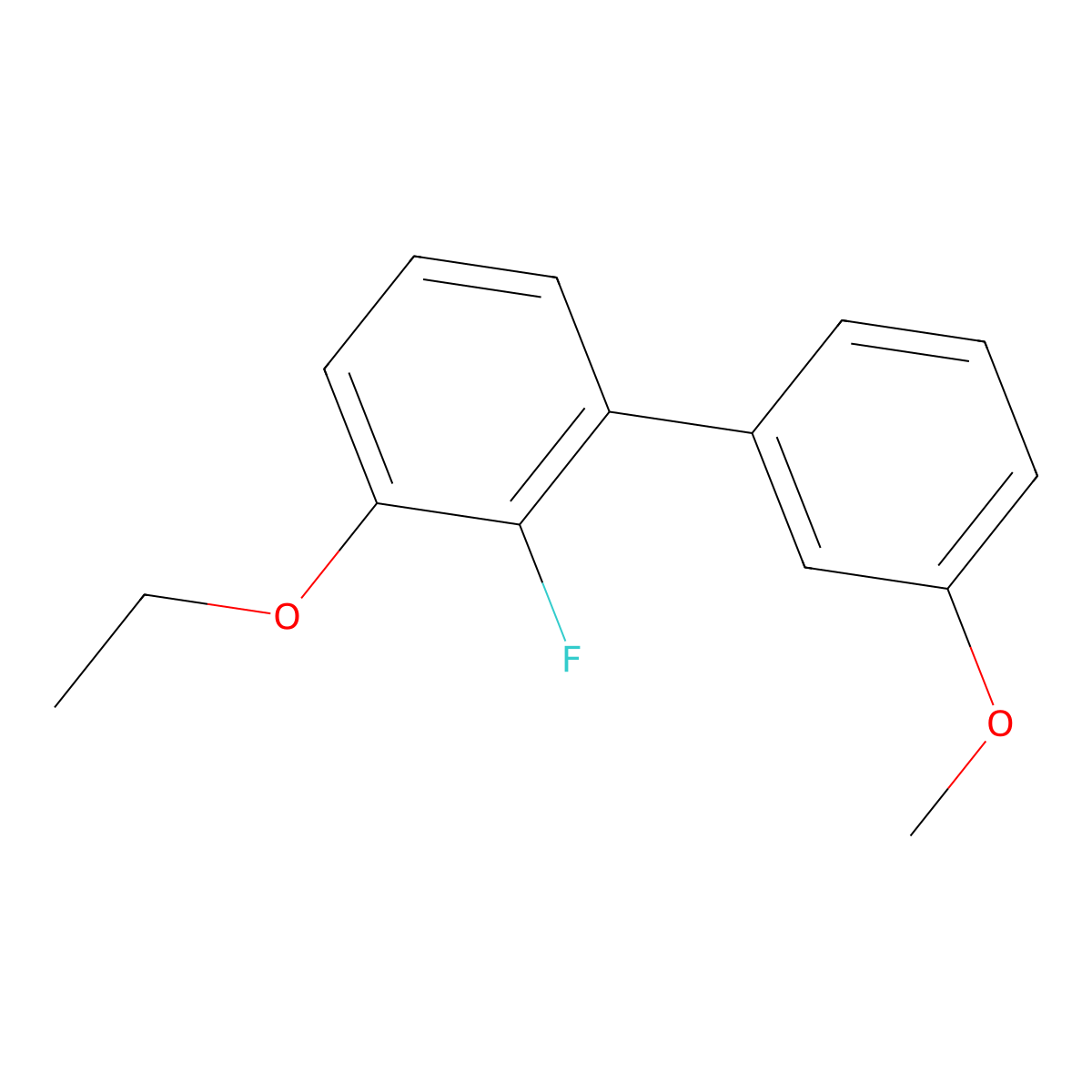 1-Ethoxy-2-fluoro-3-(3-methoxyphenyl)benzene molecular structure, CAS 2172507-15-0