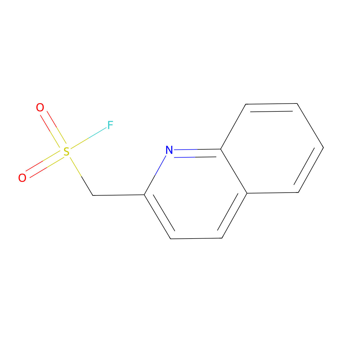 (Quinolin-2-yl)methanesulfonyl fluoride molecular structure, CAS 2172507-29-6
