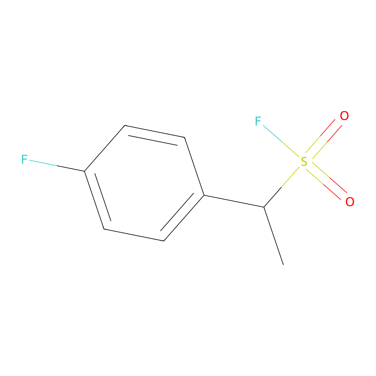 1-(4-Fluorophenyl)ethane-1-sulfonyl fluoride molecular structure, CAS 2172509-00-9